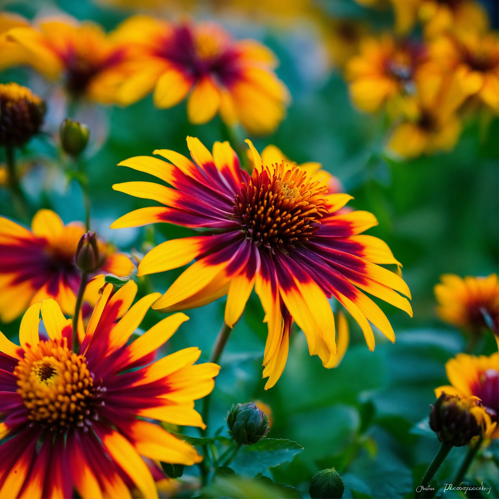 Morning routine with flowers
