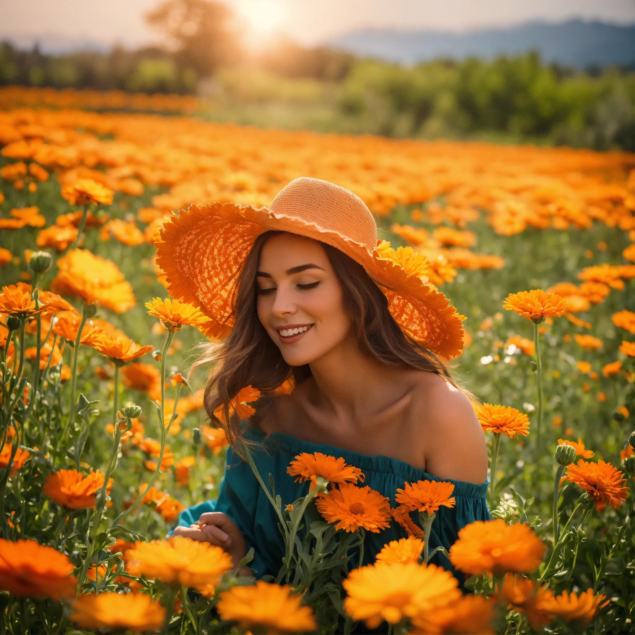 Hospital room with flowers